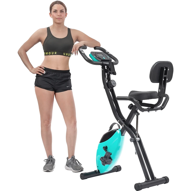 Streamdale Furniture Folding X-Bike Upright and Recumbent with Adjustable Resistance
