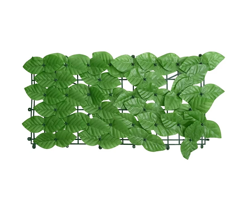 Balcony Screen with Green Leaves 236.2"x59.1"