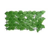Balcony Screen with Green Leaves 236.2"x59.1"