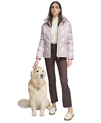 Calvin Klein Women's Shine Hooded Packable Puffer Coat, Created for Macy's