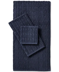 Lauren Ralph Sanders Cable Bath Towel, 30" x 56"