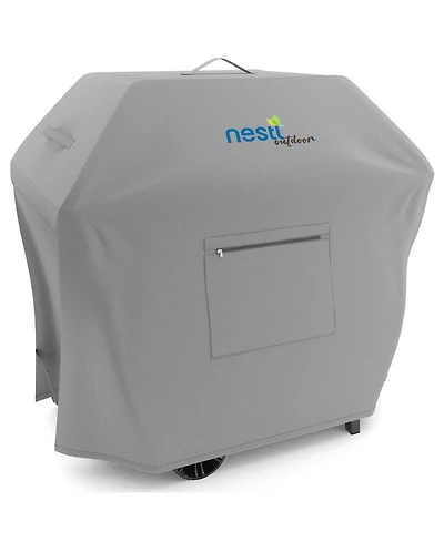 Heavy Duty 3-4 Burner Grill Cover, Durable Uv & Fade Resistant, with Front Zipper Pocket - Medium 58 inch