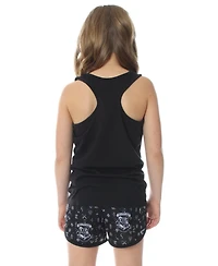 Harry Potter Girls Hogwarts House Crest Racerback Tank Shorts 2PC Pajama Set
