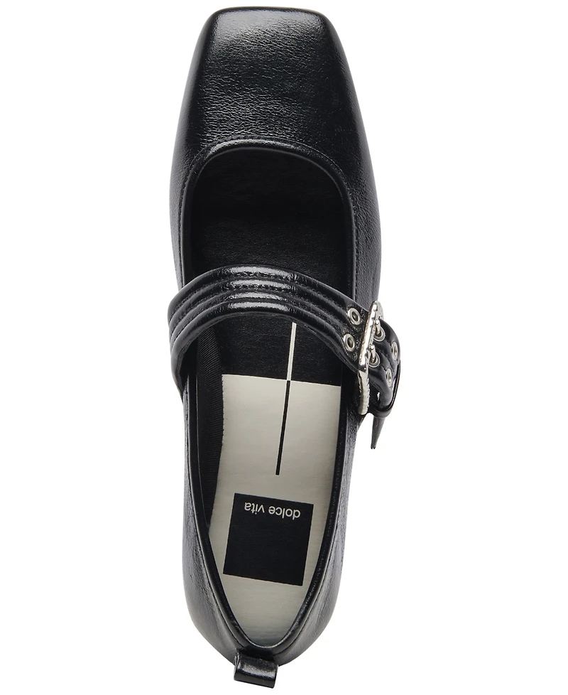 Dolce Vita Women's Arora Buckled Mary Jane Flats