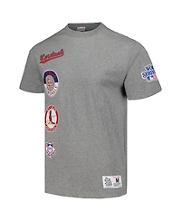 Men's Mitchell & Ness Heather Gray St. Louis Cardinals Cooperstown Collection City T-shirt