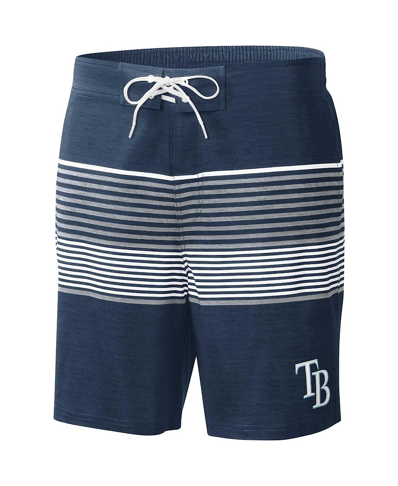 Men's G-iii Sports by Carl Banks Navy Tampa Bay Rays Coastline Volley Swim Shorts