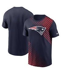 Men's Nike Navy New England Patriots Yard Line Fashion Asbury T-shirt