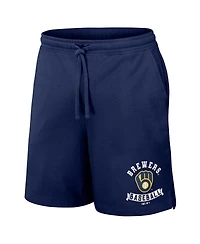 Men's Darius Rucker Collection by Fanatics Navy Milwaukee Brewers Team Color Shorts