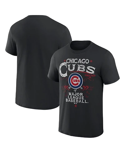 Men's Darius Rucker Collection by Fanatics Black Chicago Cubs Beach Splatter T-shirt