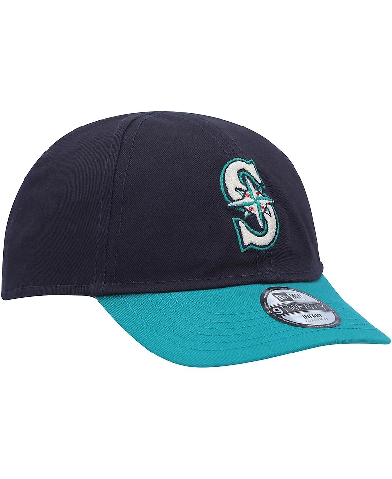 Infant Boys and Girls New Era Navy Seattle Mariners Team Color My First 9TWENTY Flex Hat