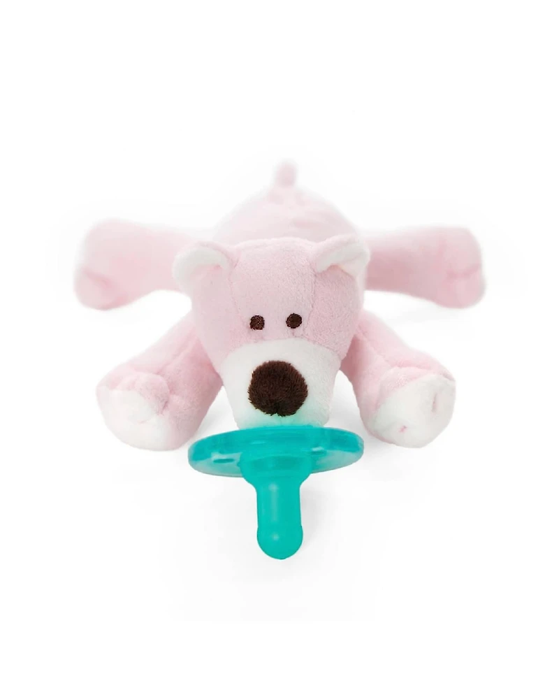 Wubbanub Baby 0 to 6m Pacifier - Pink Bear