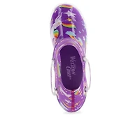 Toddler & Little Girl's Rainbow Unicorn Lighted Rain Boot