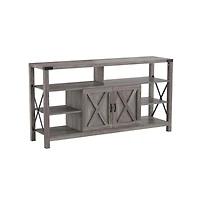 Merrick Lane Green River Media Console With Open And Closed Storage