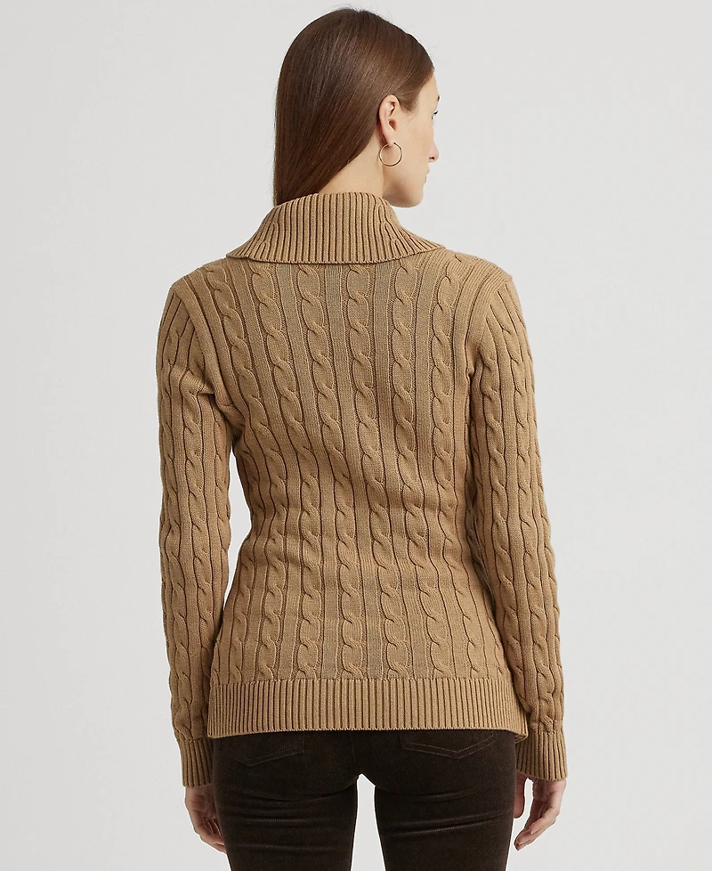 Lauren Ralph Women's Buckled Cotton Sweater