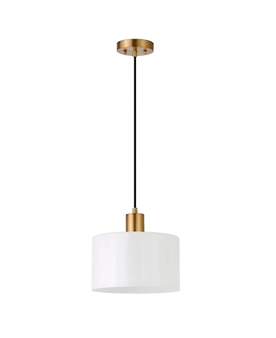 Hudson & Canal Henri 10" Glass Shade Wide Pendant