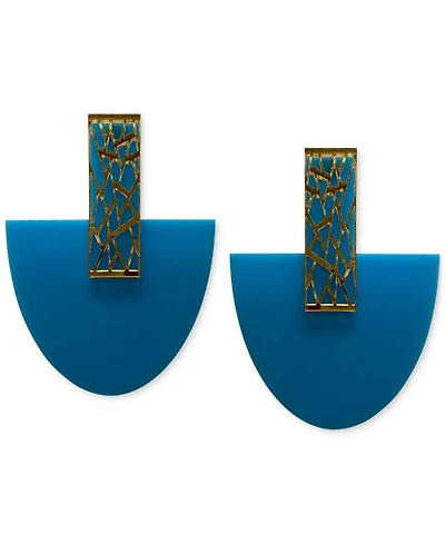 Swanky Designs Zahara Geo Curve Drop Earrings