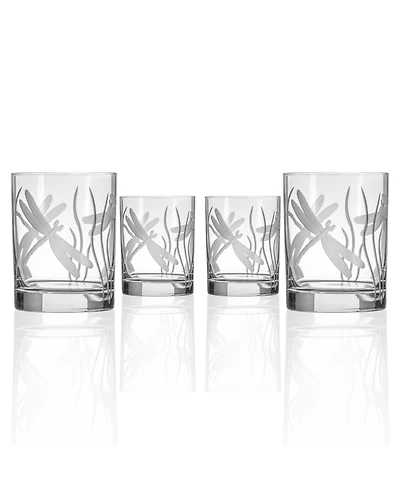 Rolf Glass Dragonfly Double Old Fashioned Glass 13oz