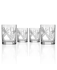 Rolf Glass Dragonfly Double Old Fashioned Glass 13oz