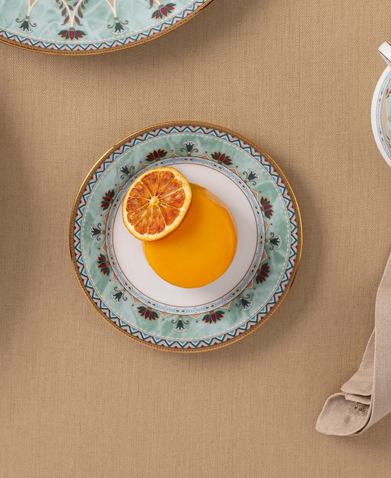 Noritake Serene Garden 4 Piece Bread Butter and Appetizer Plates Set, 6.5", Service for 4