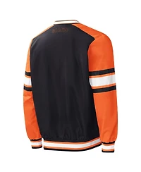 Men's Starter Black San Francisco Giants Yardline Pullover Windbreaker