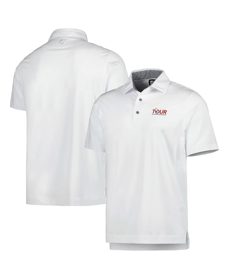 Men's FootJoy White Tour Championship ProDry Polo Shirt
