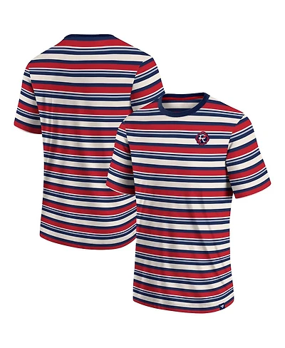 Men's Fanatics Red New England Revolution Shot Clock Stripe T-shirt