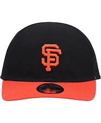 Infant Boys and Girls New Era Black San Francisco Giants Team Color My First 9TWENTY Flex Hat