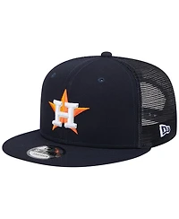 Men's New Era Navy Houston Astros Team Color Trucker 9FIFTY Snapback Hat