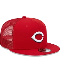 Men's New Era Red Cincinnati Reds Team Color Trucker 9FIFTY Snapback Hat