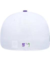 Men's New Era White San Diego Padres 50th Anniversary Side Patch 59FIFTY Fitted Hat
