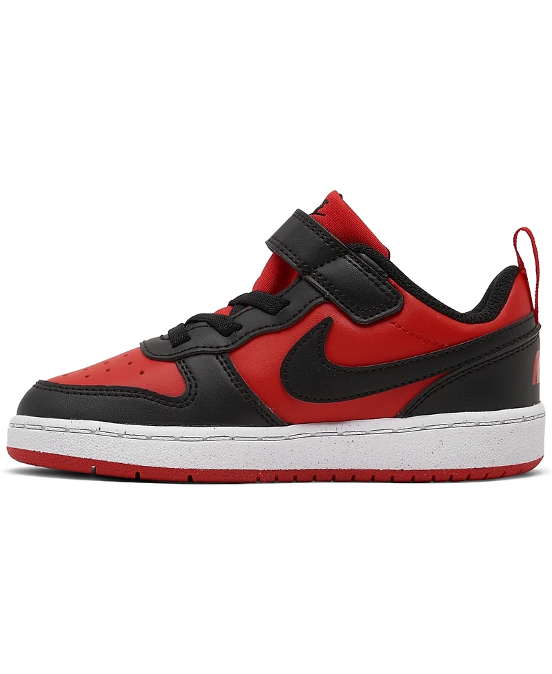 Nike Toddler Kids Court Borough Low Recraft Adjustable Strap Casual Sneakers from Finish Line