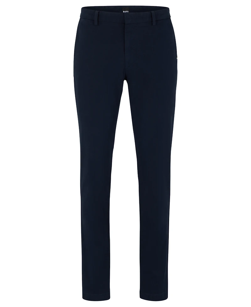 Boss by Hugo Men's Stretch-Cotton Gabardine Slim-Fit Chinos