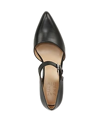 Naturalizer Women's Pixie Mary Jane Pointed Toe Block Heel Pumps