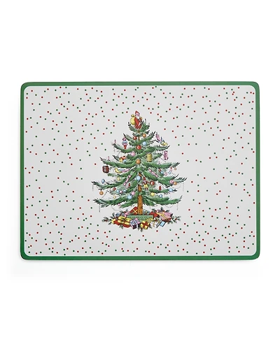 Spode Christmas Tree Polka Dot Large Placemats, Set of 4