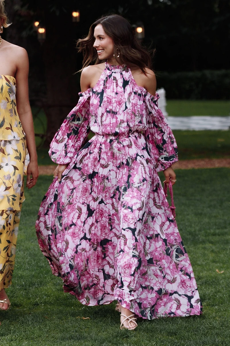 Petal and Pup Women's Hilary Pleated Maxi Dress