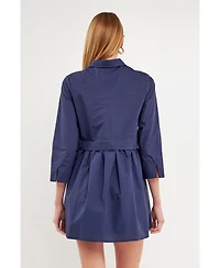 English Factory Women's Shirt Mini Dress