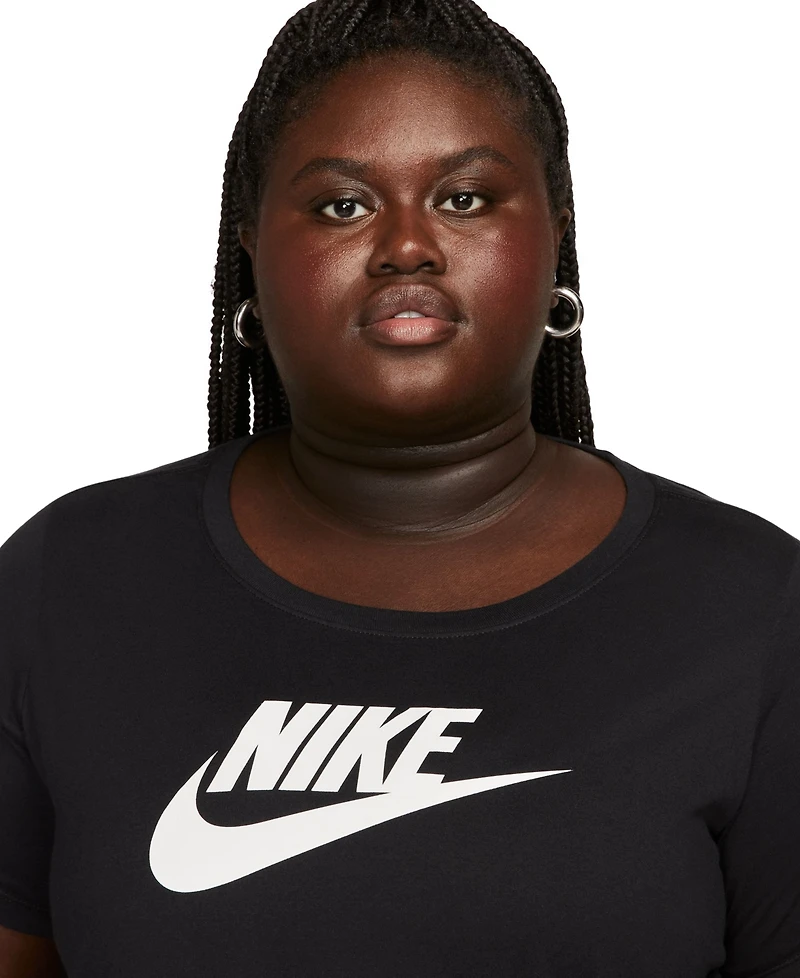 Nike Plus Active Sportswear Essentials Short-Sleeve Logo T-Shirt