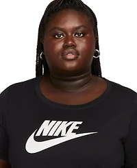Nike Plus Active Sportswear Essentials Short-Sleeve Logo T-Shirt