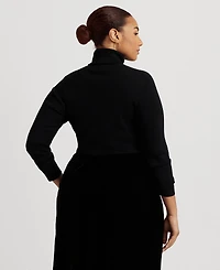 Lauren Ralph Lauren Plus-Size Ribbed Turtleneck Sweater