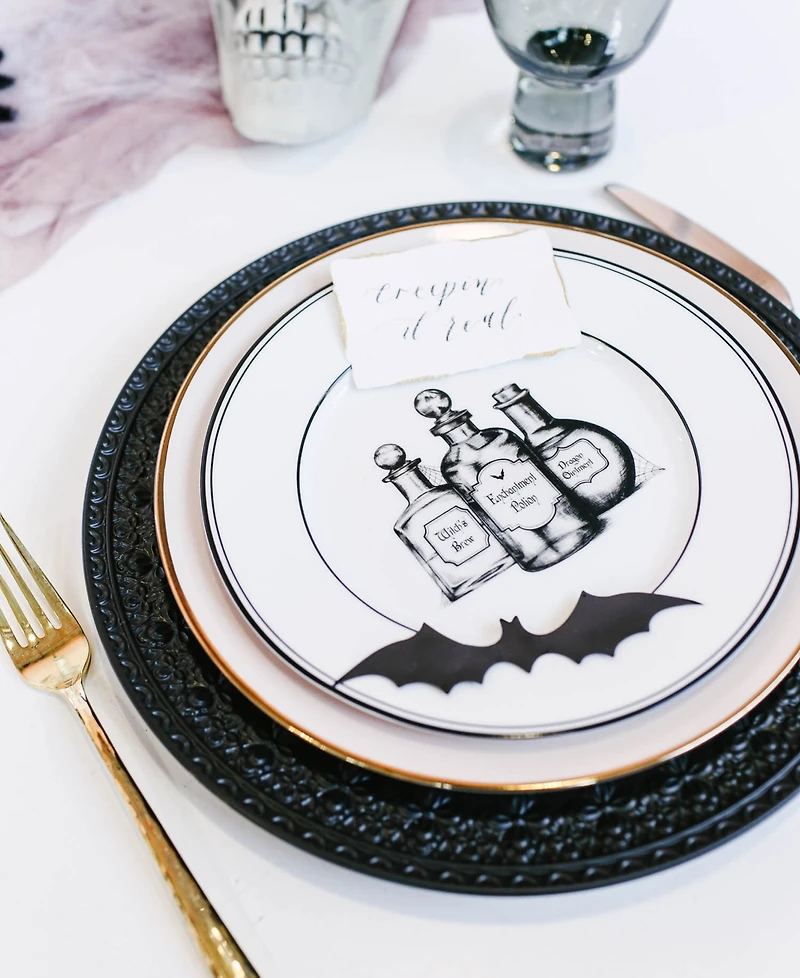 Lenox Vintage Halloween Dessert Plates, Set of 4