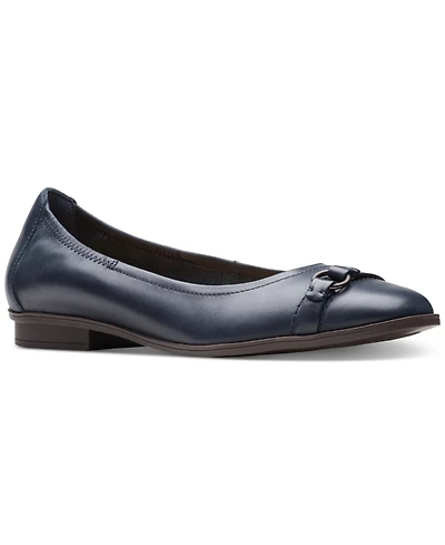 Clarks Women's Lyrical Sky O-Ring Strapped Ballet Flats