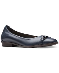 Clarks Women's Lyrical Sky O-Ring Strapped Ballet Flats