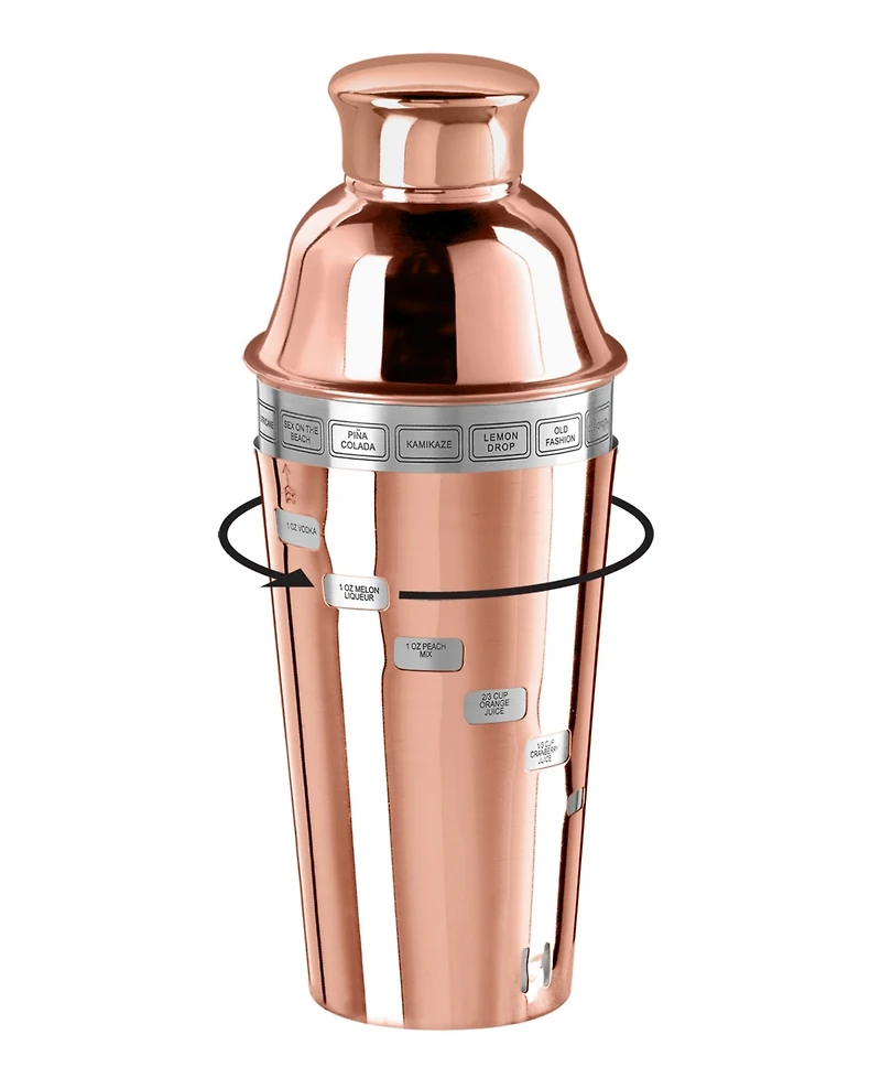 Oggi Dial-a-Drink 15 Recipe 1 Litre Cocktail Shaker