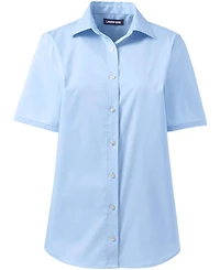 Lands' End Women's No Gape Short Sleeve Stretch Shirt