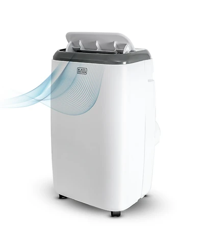 Black+Decker 8,000 Btu Sacc/Cec (12,000 Btu Ashrae) Portable Air Conditioner with Remote Control, White