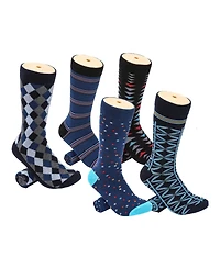 Men's Exceptional Evening Crew Socks 5 Pack
