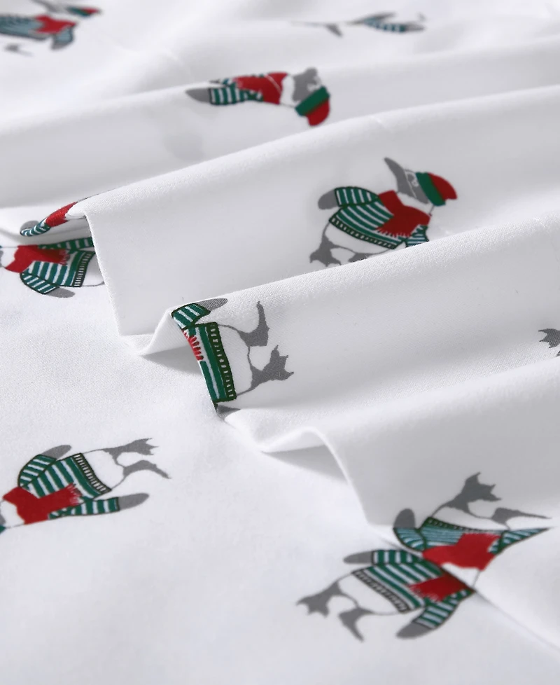 Closeout! Nautica Printed Flannel 4-Pc. Sheet Set