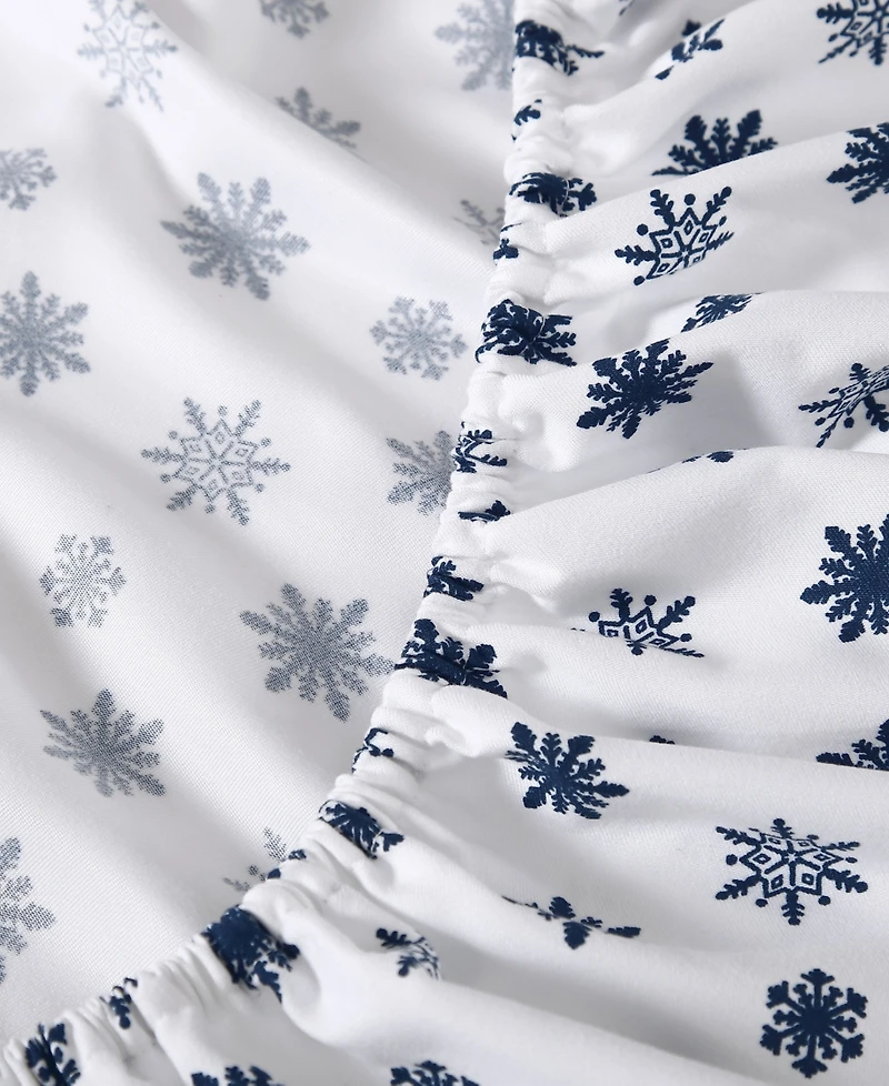 Nautica Printed Flannel 3-Pc. Sheet Set, Twin