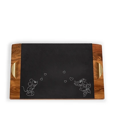 Disney's Mickey Minnie Mouse Covina Acacia and Slate Charcuterie Board