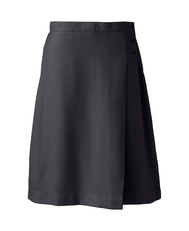 Lands' End Plus School Uniform Solid A-line Skirt Below the Knee